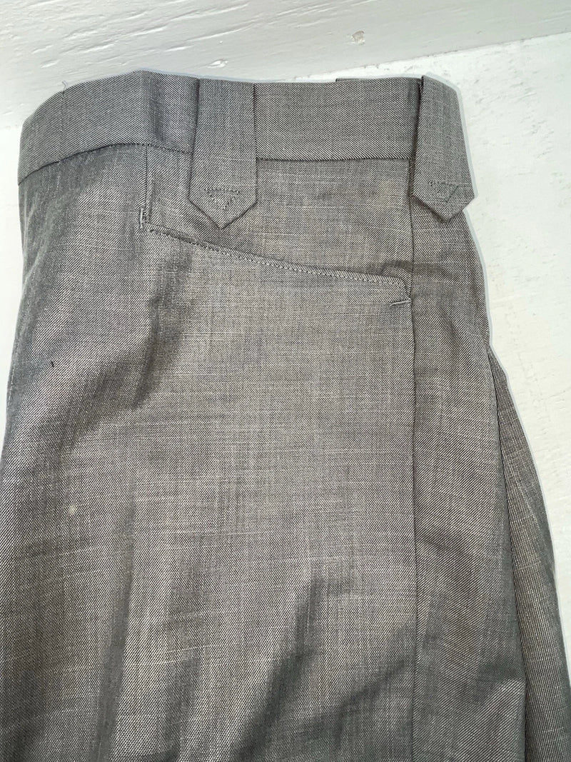 New Vintage Gray Circle S Polyester Pants #CP6715 SS-34