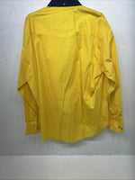 New Men’s Yellow Wrangler PBR Long Sleeve Button Up Shirt. XL S-28