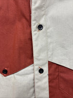 New Kids Cowboy Threads Tan Orange Long Sleeve Button Up Size 16 DD-81