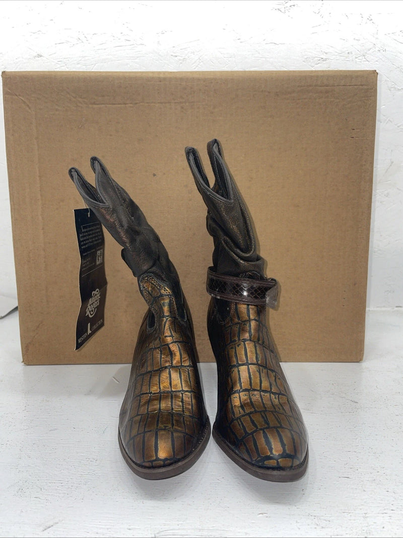 New Women’s Brown Kenny Roger’s Cowboy Boots. 40524 6.5 6 1/2 M. 18-7