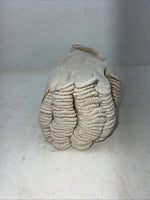New White Wool Work Gloves Pack Of 12 #1050 B-504