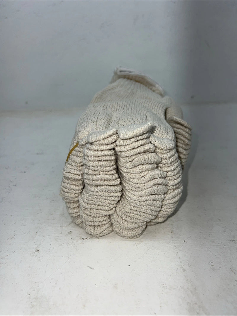 New White Wool Work Gloves Pack Of 12 #1050 B-504