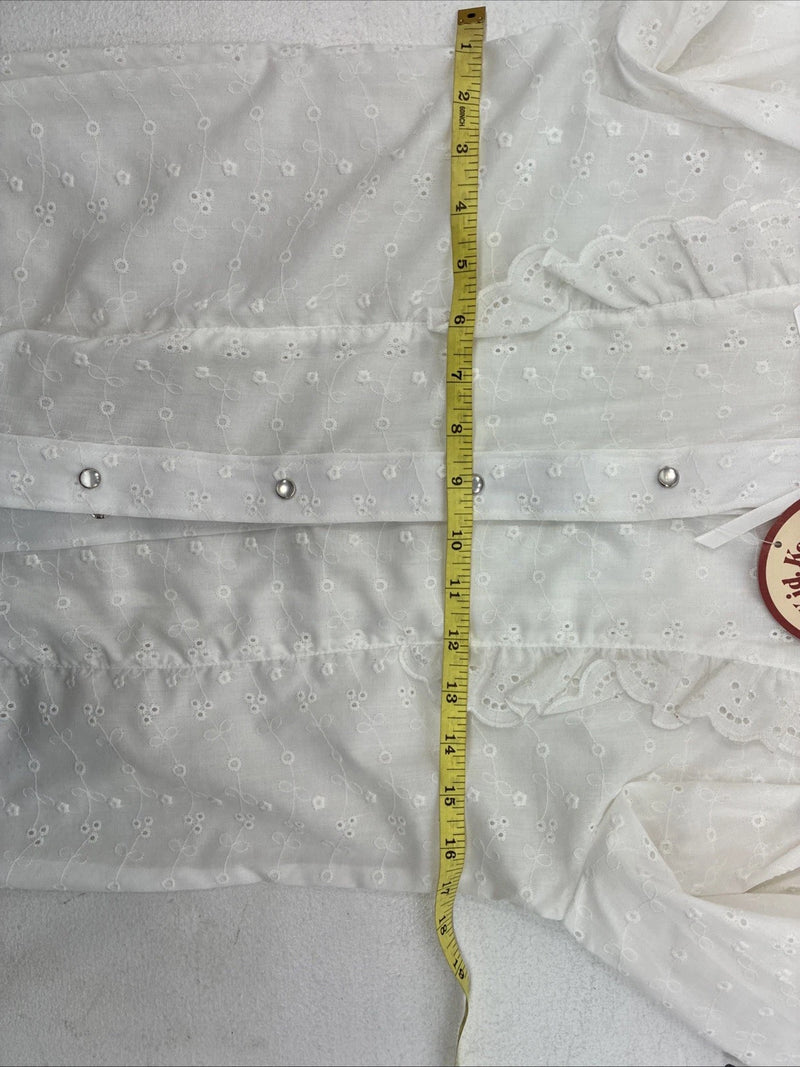 New Kids Kid Kountry Whitening Sleeve Pearl Snap Size 14 KK-115