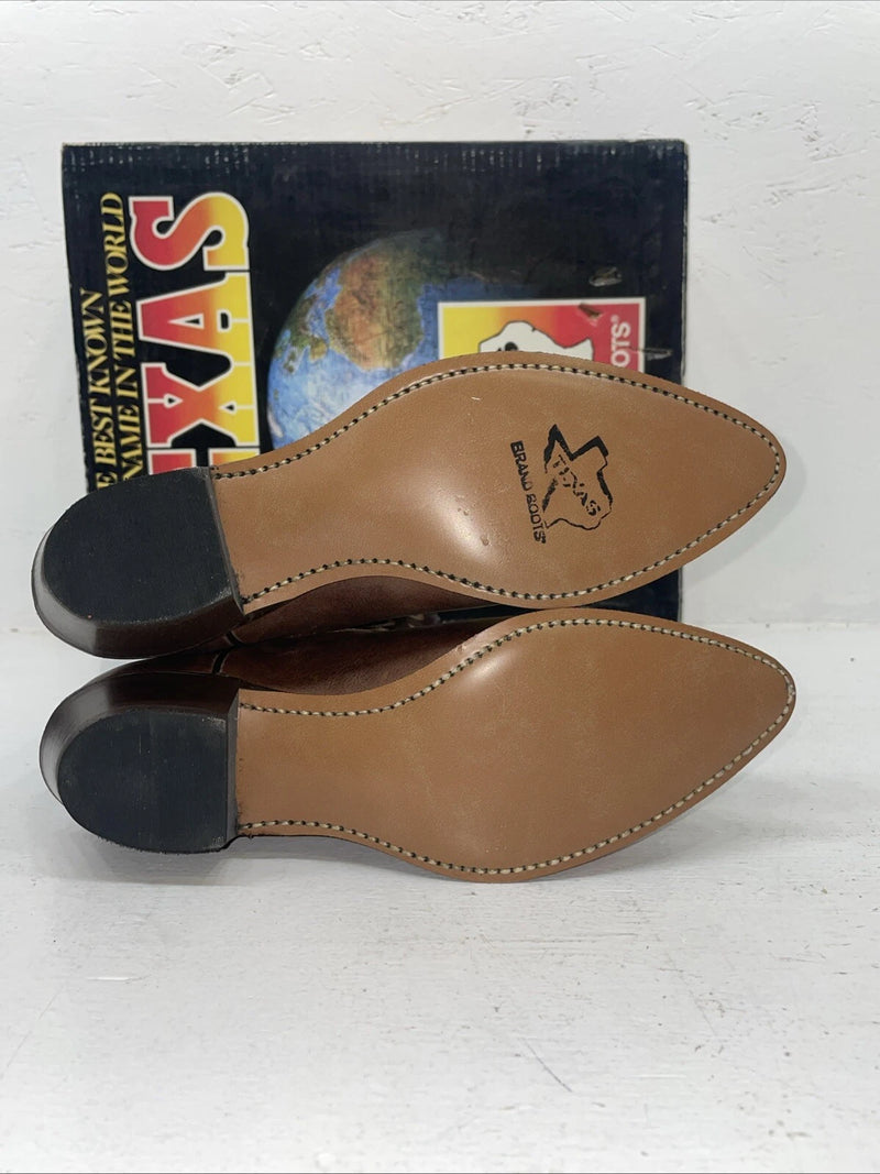 New Women’s Brown Texas Brand Cowboy Boots. 4731 8 M. 16-74
