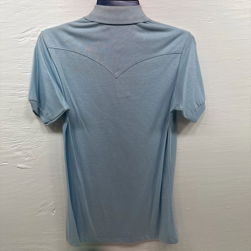 New Men’s Panhandle Slim Blue short sleeve polo Small B-59