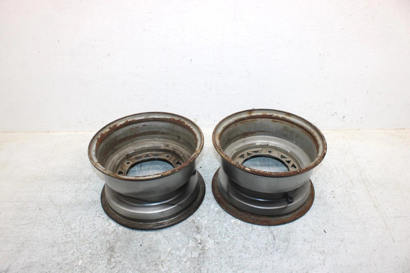 1993 Polaris 250 Oem 10x6 Front Wheel Rim Pair 1520175-486 AP182