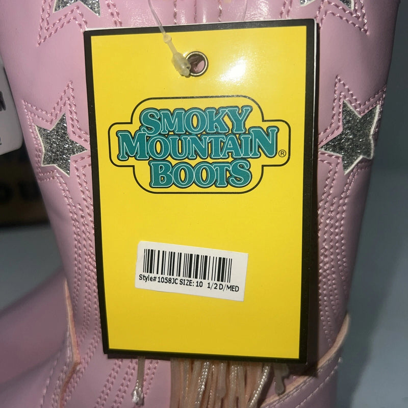 New Children’s Pink Smoky Mountain Cowboy Boots. 1058JC 10.5 10 1/2. 24-56