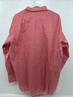 New Men’s H Bar C Red Checkered Long Sleeve Pearl Snap 2XL H-43