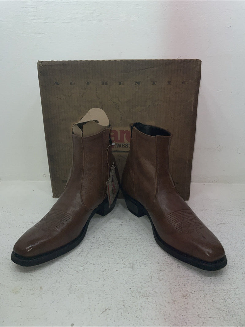 New Men’s Brown Laredo Cowboy Boots. 28 5724 9.5 9 1/2 E E. 3-67