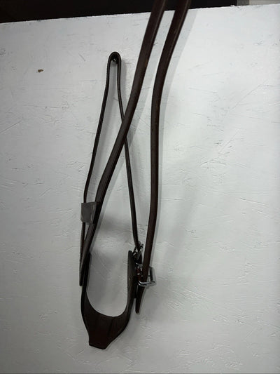 New Tough 1 Brown Leather Comfort Cribbing Collar #52-2500L W-54