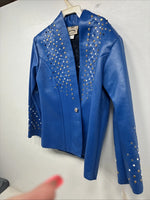New Kids 1849 RanchWear Blue Rhinestone Jacket Size L/XL YY-16