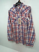 New Women’s Plaid Cumberland Outfitters Long Sleeve Button Up Shirt M 3B-37