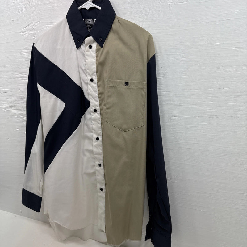 New Men’s Cowboy Threads Multiple Long sleeve Button up Small B-77