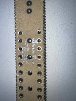 New Cow Print Genuine Leather Blazin Roxx Bling L Belt #N3510602 Z-77