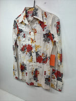 New Women’s Dickson Jenkins Floral Long Sleeve Pearl Snap Size 30 KK-3