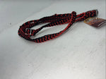 New Tough 1 Red Black Nylon Braided Reins 3/4” X 8” #54-995-106 Y-10