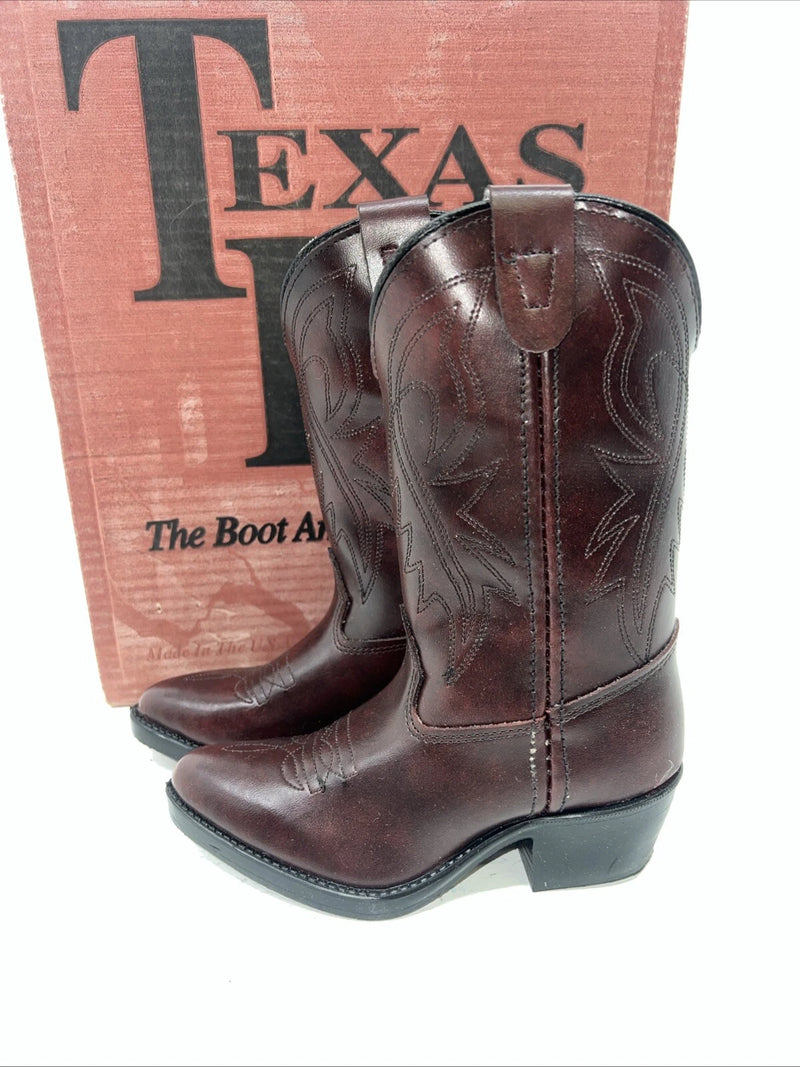 New Children’s Brown Texas Brand Cowboy Boots. C202 10 D 24-21