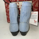 New Children’s Blue Denim Texas Brand Cowboy Boots. 10.5 10 1/2 D. 24-64