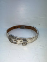 New White Genuine Leather Wrangler Tooled 28” Belt #4151 Z-135