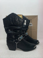 New Youth Black Smoky Mountain Cowboy Boots. 1312 Y 4.5 4 1/2. 22-79