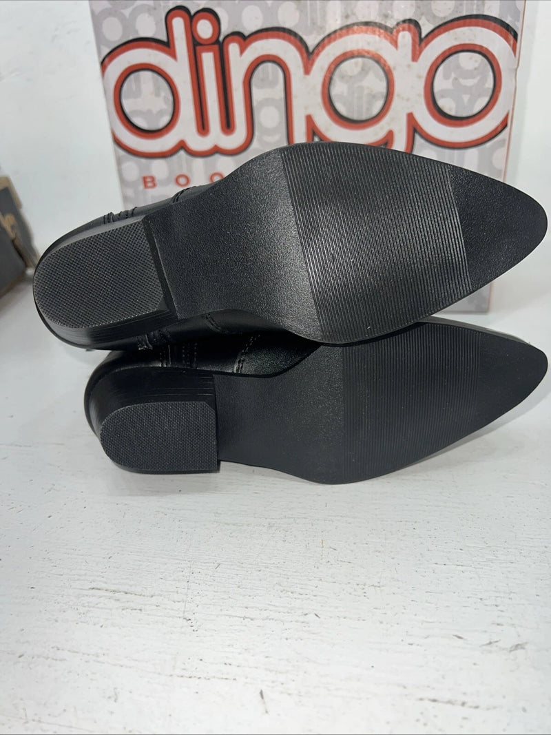 New Children’s Black Dingo Cowboy Boots With Fringe. 11.5 11 1/2 D. 24-117