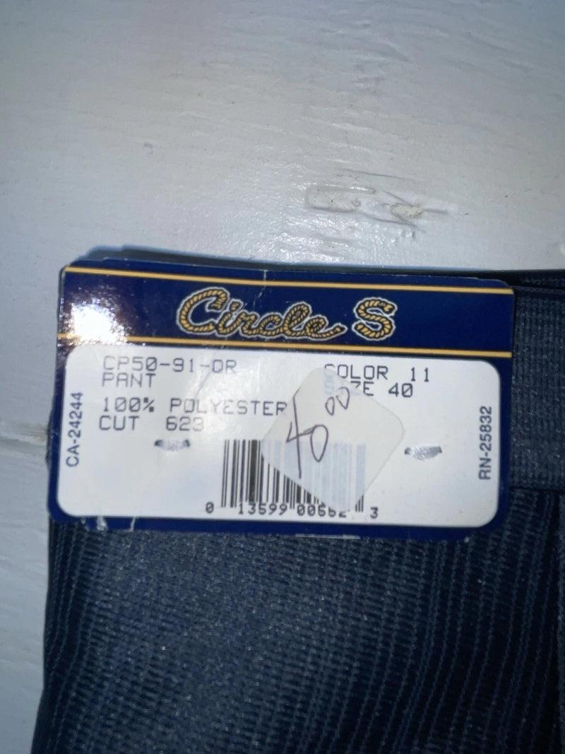 New Vintage Blue Circle S Polyester Pants #CP5091 OO-23