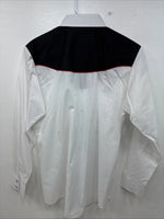 New Women’s Country Charmer flame Design Long Sleeve Pearl Snap Medium YY-74