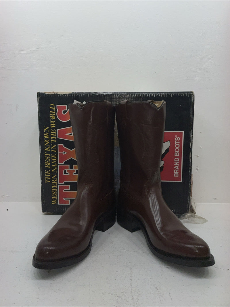 New Men’s Brown Texas Brand Cowboy Boots. 8311 10 D. 6-67
