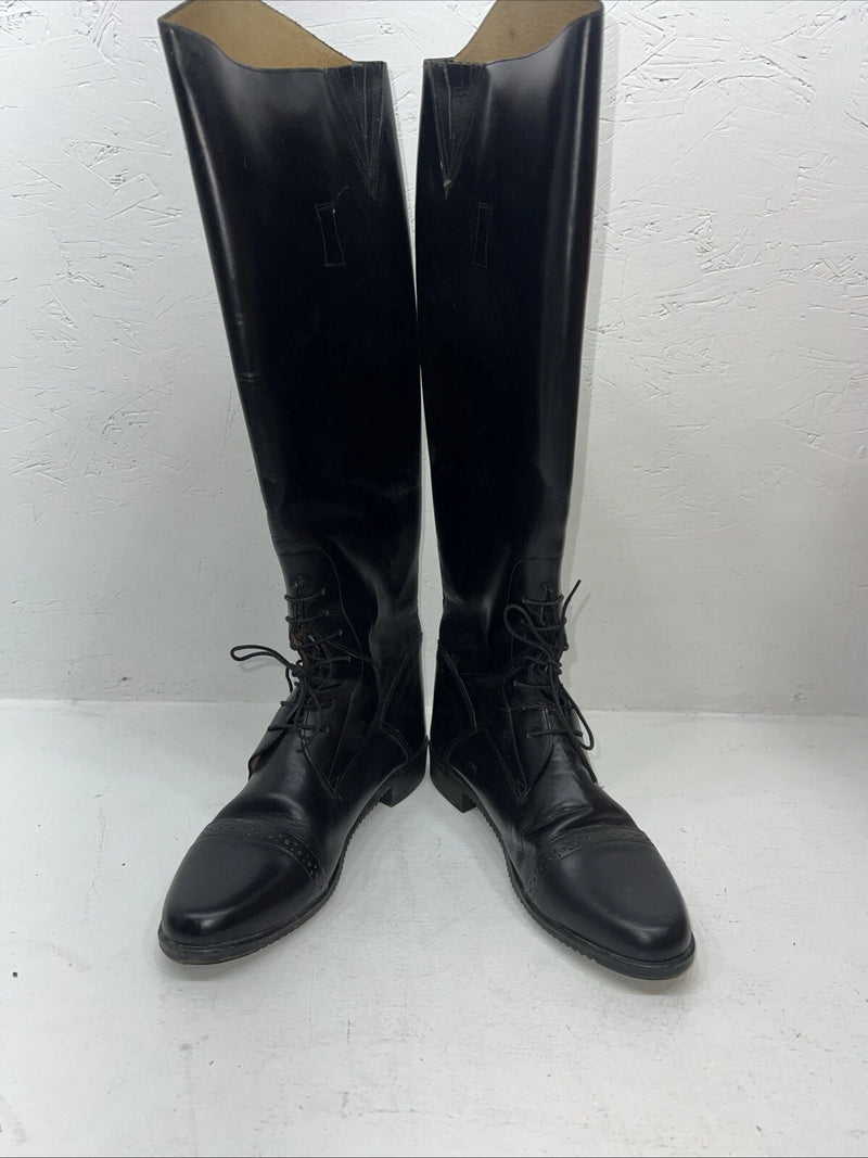 New Womens Black Cavalier English Riding Boots. 855820 8.5 8 1/2. 12-22