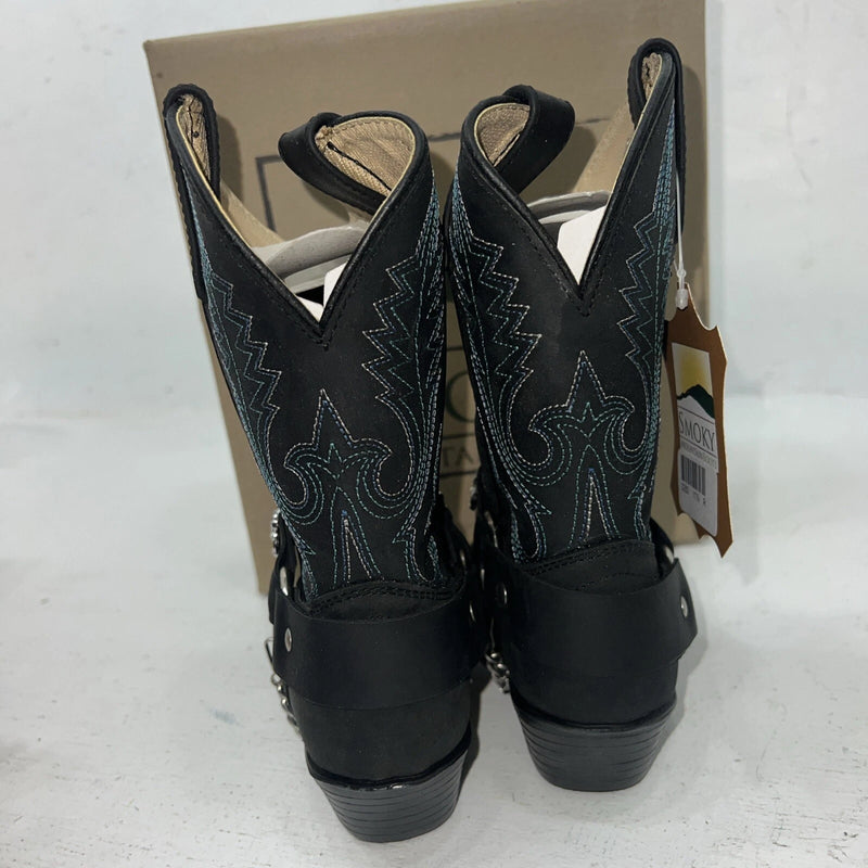 New Children’s Black Smoky Mountain Cowboy Boots. 3283 C. 11.5 11 1/2. 24-96