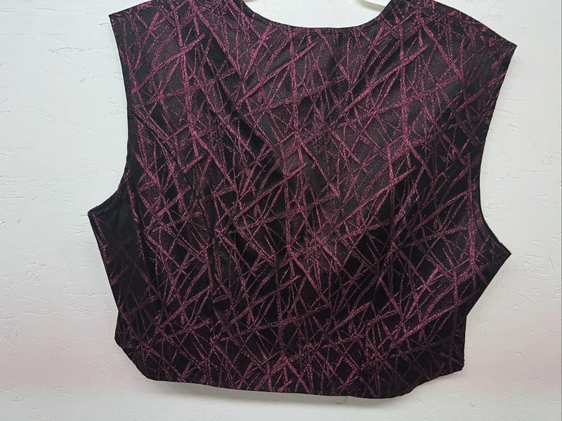 New Women’s Purple 1849 Authentic Ranchwear Show Vest 3XL WW-34