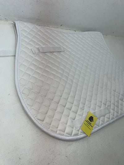 New International White English All Purpose Saddle Pad Full #158553 MM-600