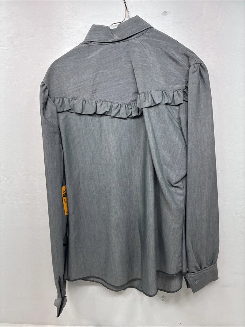 New Women’s Dickson Jenkins Gray Long Sleeve Button Up Size 16 XL II-53