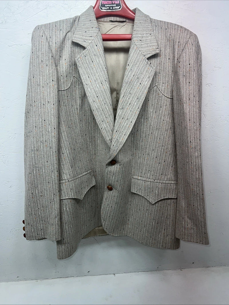 New Mens Pioneer Wear Tan Suit Jacket 42 #498 T-606