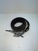 New Black Genuine Leather Nocona Silver Stud 32” Belt #N1311999 Z-133