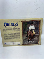 New In Box Breyer Chesnut Mountain Trail Champion Checkers. #1831 R-8