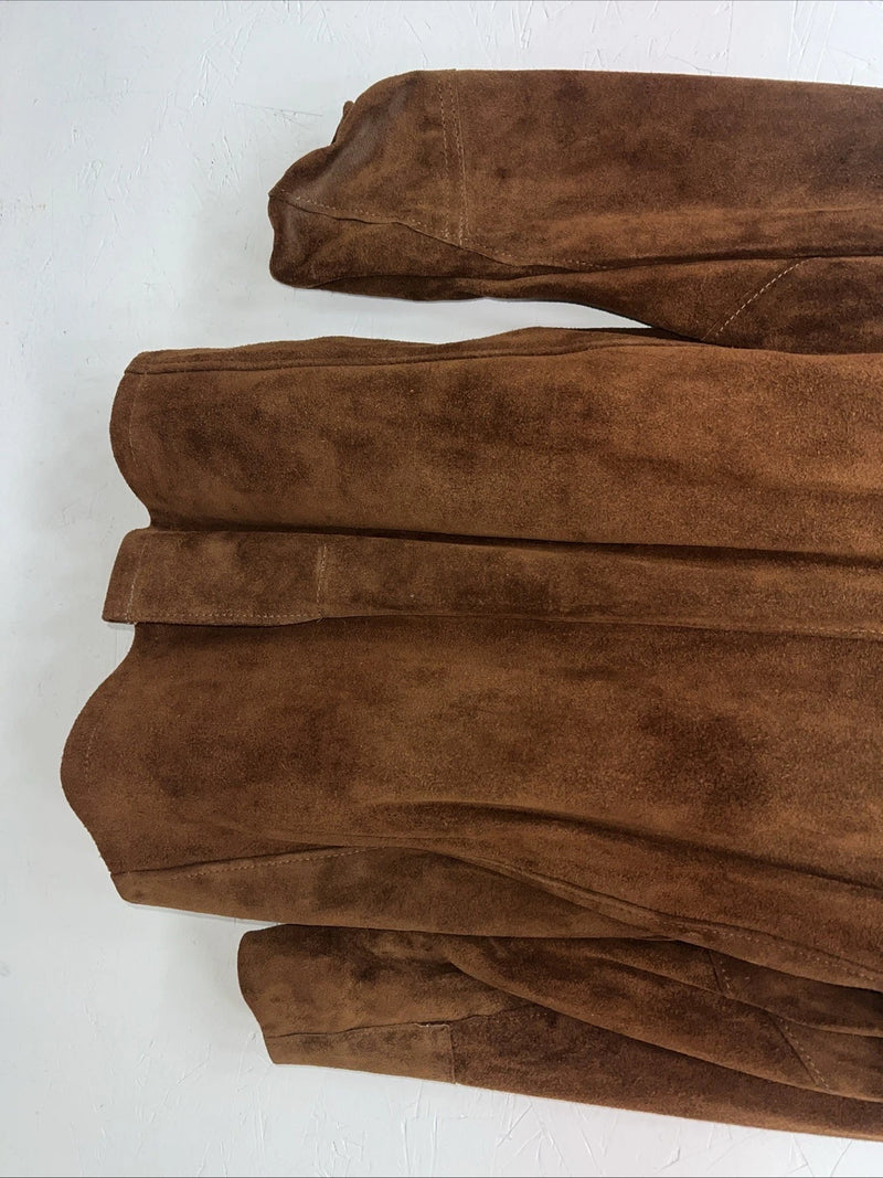 New Women’s SIMCO Brown Leather Jacket 38 3C-54