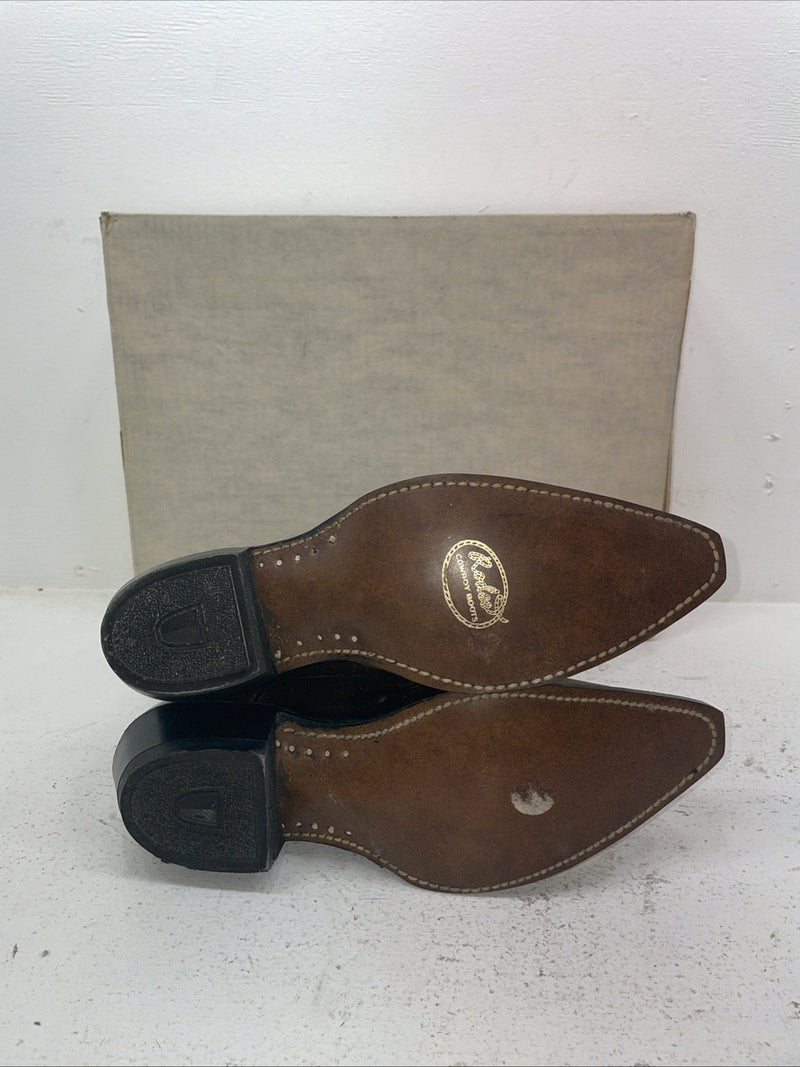 New Men’s Brown Rodeo Cowboy Boots. M 4010 10 D. 7-52