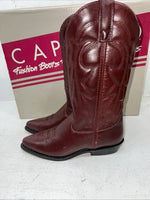 New Woman’s Wine Capezio Cowboy Boots. L 553 6.5 6 1/2 M. 19-129