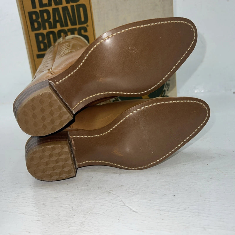 New Women’s Brown Texas Brand Cowboy Boots. 5.5 5 1/2 M. 20-12