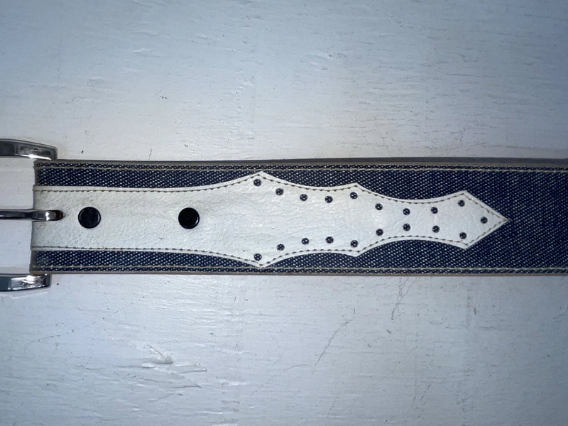 New Blue Genuine Leather 30” Belt #7330 JJ-150