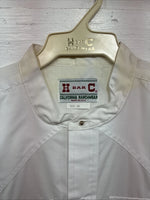 New Men’s H Bar C White Long Sleeve Button Up 16 Large CC-22