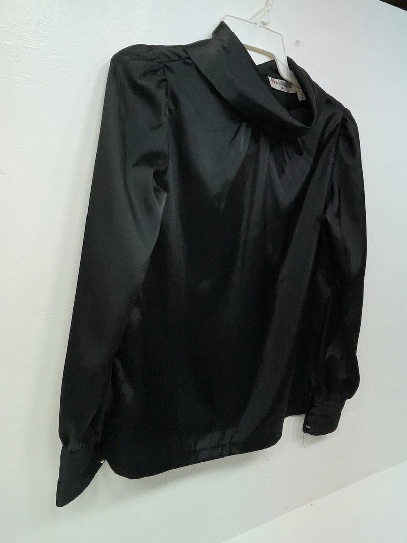New Women’s Black Fire Islander Long Sleeve Shirt M #17463 3B-23