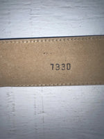 New Blue Genuine Leather 32” Belt #7330 JJ-97