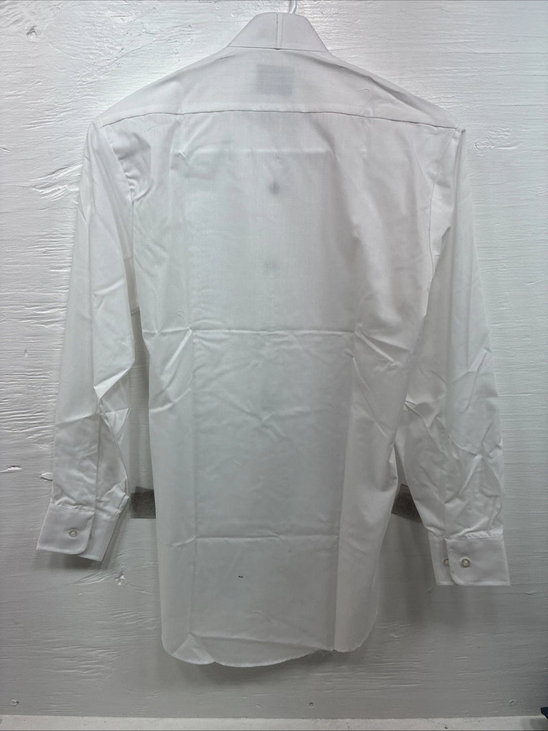 New Classix White Long Sleeve Button Up English Shirt 13-13.5 XS X-92