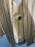 New Women’s Congress Classics Gold Western Show Vest XL #0204 UU-23