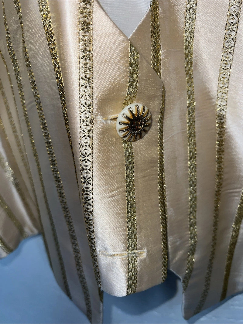 New Women’s Congress Classics Gold Western Show Vest XL #0204 UU-23
