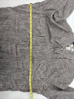 New Women’s Dickson Jenkins Brown Stripe Long Sleeve Pearl Snap Size 17 XL II-37