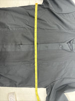New Classix Black Long Sleeve Button Up English Shirt Small CC-9