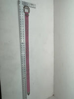 New Pink Genuine Leather Silver Bling L Belt #N3431630 Z-60